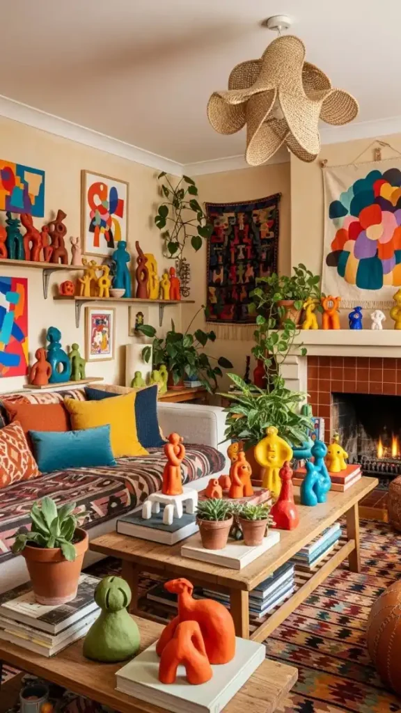 22 Earthy Funky Home Decor Creative Ideas for a Stylish and Natural Home 18 Clay Sculptures