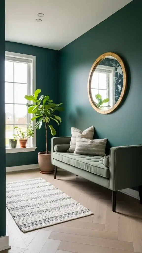 23 Green Color Home Decor | Inspiring Ideas for Every Room 18 Green Entryway Makeover
