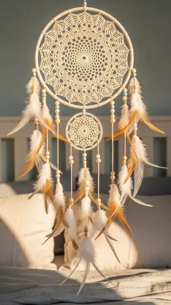 23 Filet Crochet Home Decor Ideas to Beautify Your Stylish Living Spaces 18 Hafilet Crochet Dreamcatchers