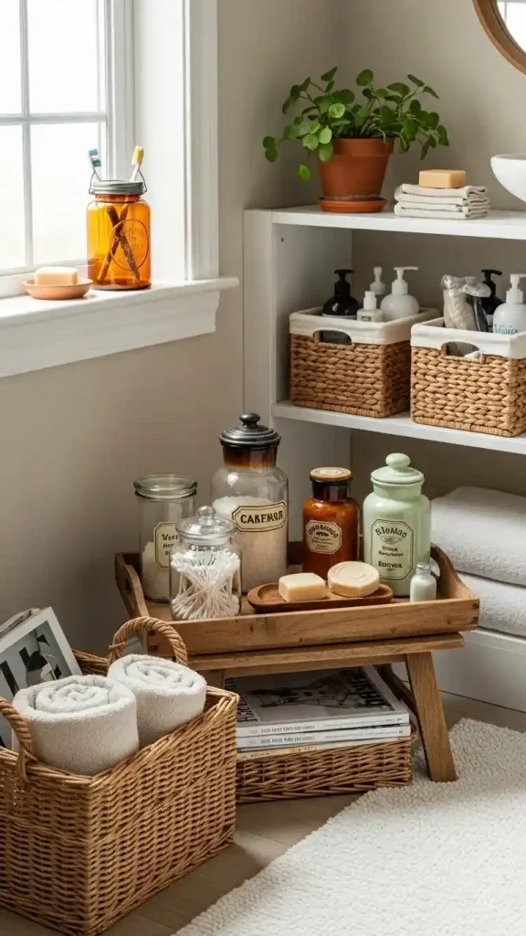 25 Thrifted Home Decor Aesthetic | Stylish & Budget-Friendly Ideas 19 Bathroom Styling