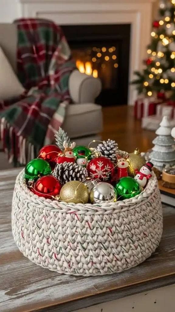 25 Christmas Crochet Home Decor | Handmade Ideas for a Festive Touch 19 Crochet Christmas Themed Baskets