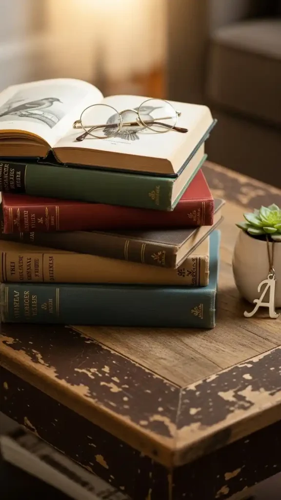 23 Simple Thrifted Home Decor Ideas for a Cozy & Stylish Home 19 Vintage Books as Decor