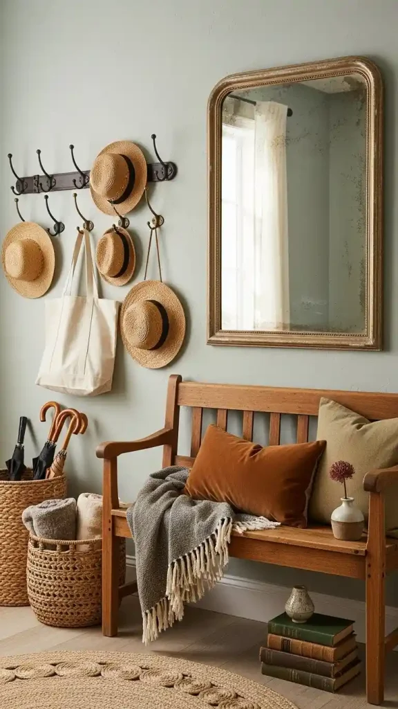 25 Thrifted Home Decor Aesthetic | Stylish & Budget-Friendly Ideas 20 Entryway Charm