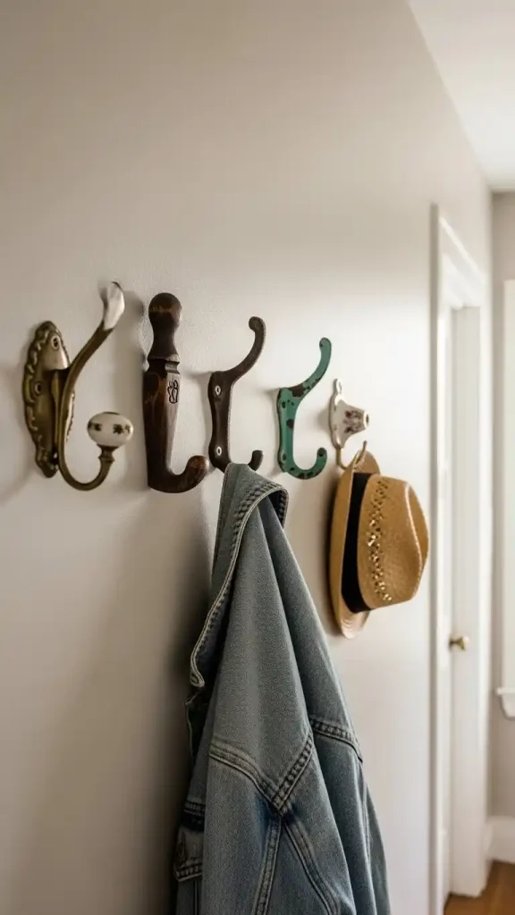 23 Simple Thrifted Home Decor Ideas for a Cozy & Stylish Home 20 Simple Wall Hooks