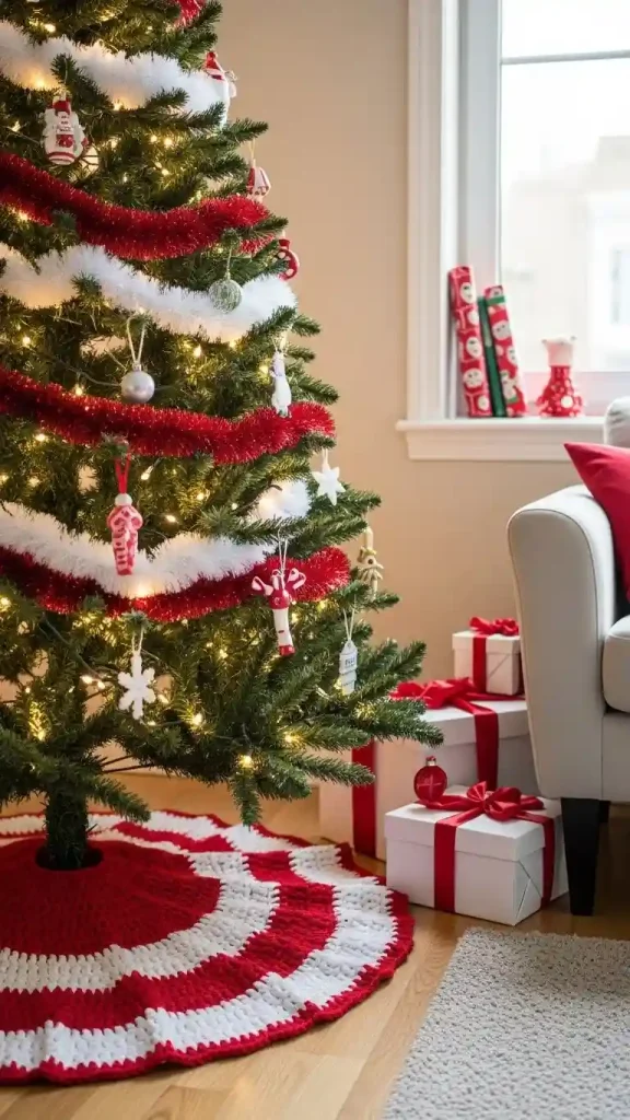 25 Christmas Crochet Home Decor | Handmade Ideas for a Festive Touch 3 Crochet Christmas Tree Skirts