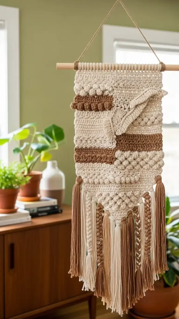 19 Crochet Home Decor Tutorial | Stunning Ideas for Your Home 3 Crochet Wall Hangings Tutorial