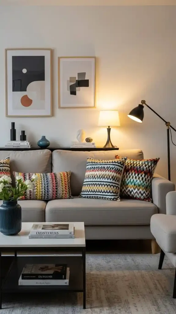 20 Pop of Color Home Decor ideas | Brighten Your Space with Style 3 Use Colorful Throw Pillows