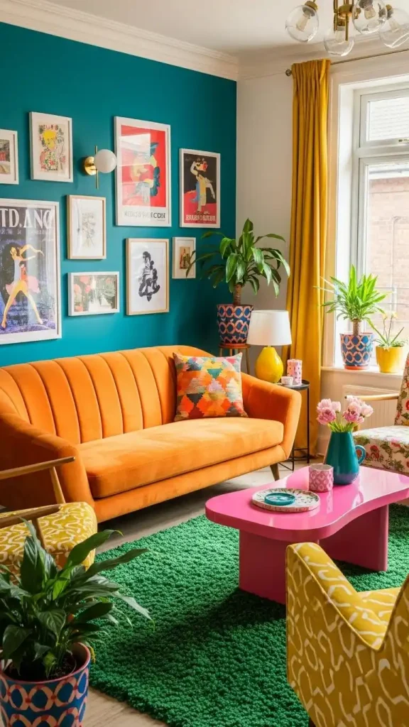20 Funky Home Decor Aesthetic |Vibrant Ideas to Transform Your Space 3 Vibrant Statement Furniture