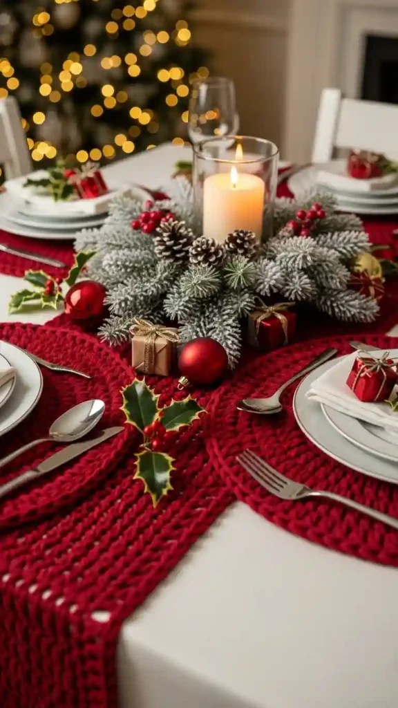 25 Christmas Crochet Home Decor | Handmade Ideas for a Festive Touch 21 Crochet Table Mats for Holiday Meals