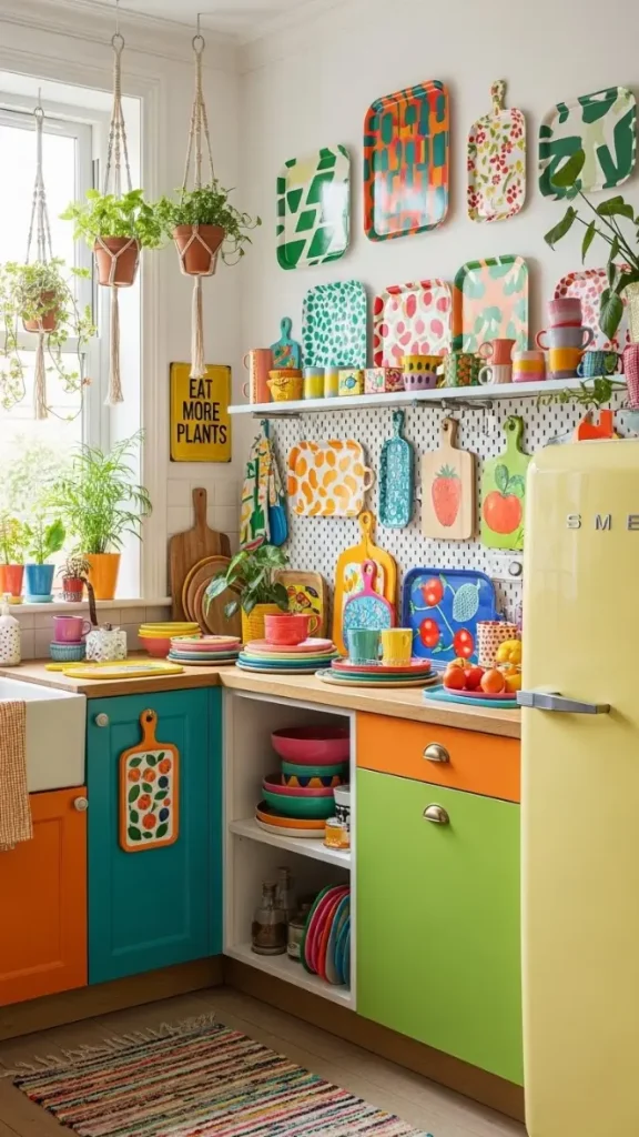 21 Funky Home Decor Kitchen Ideas That Transform Your Cooking Space 21 Decorative Trays and Boards