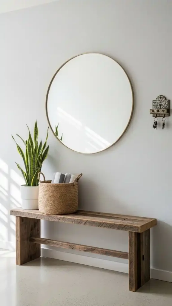 23 Simple Thrifted Home Decor Ideas for a Cozy & Stylish Home 21 Minimal Entryway Decor