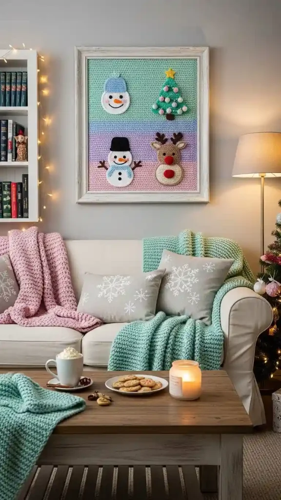 25 Christmas Crochet Home Decor | Handmade Ideas for a Festive Touch 22 Crochet Christmas Wall Art