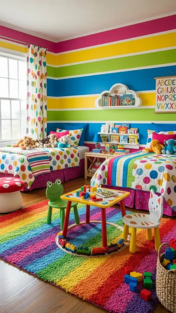27 Funky Colorful Home Decor | Ideas to Brighten Your Space 22 Funky Kids’ Room Decor