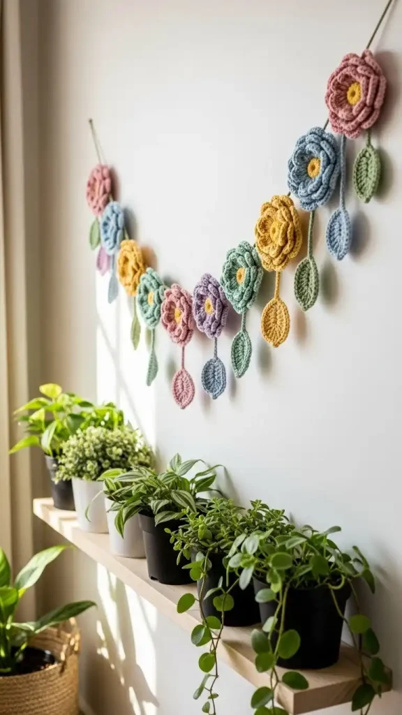 23 Filet Crochet Home Decor Ideas to Beautify Your Stylish Living Spaces 22 Hafilet Crochet Garlands
