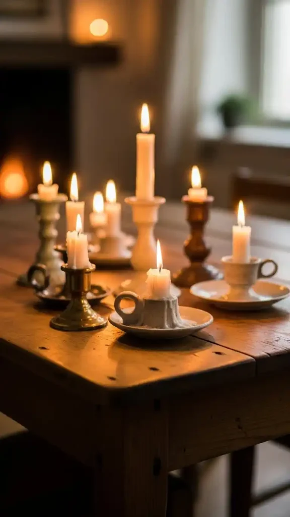 23 Simple Thrifted Home Decor Ideas for a Cozy & Stylish Home 22 Plain Candle Holders