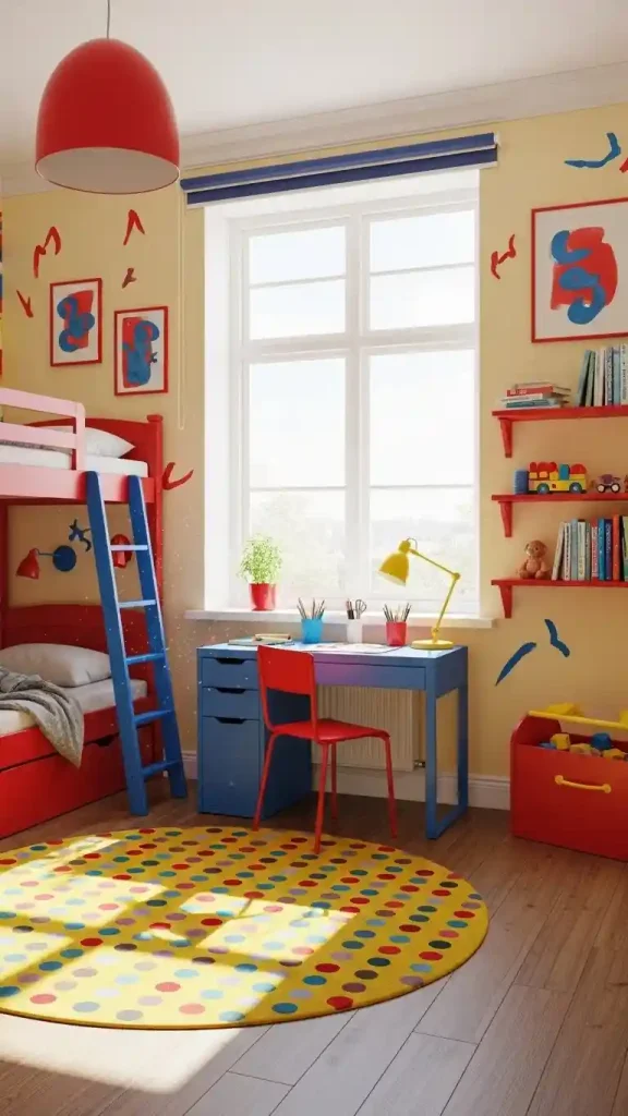 23 Primary Color Home Decor | Creative Ideas to Brighten Your Space 23 Red, Blue & Yellow Kids’ Room Ideas