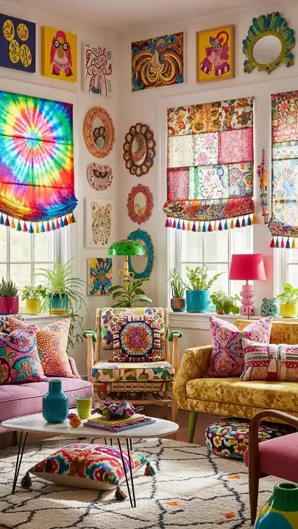 23 Eclectic Funky Home Decor Creative Ideas for a Stylish Space 24 Funky Window Treatments