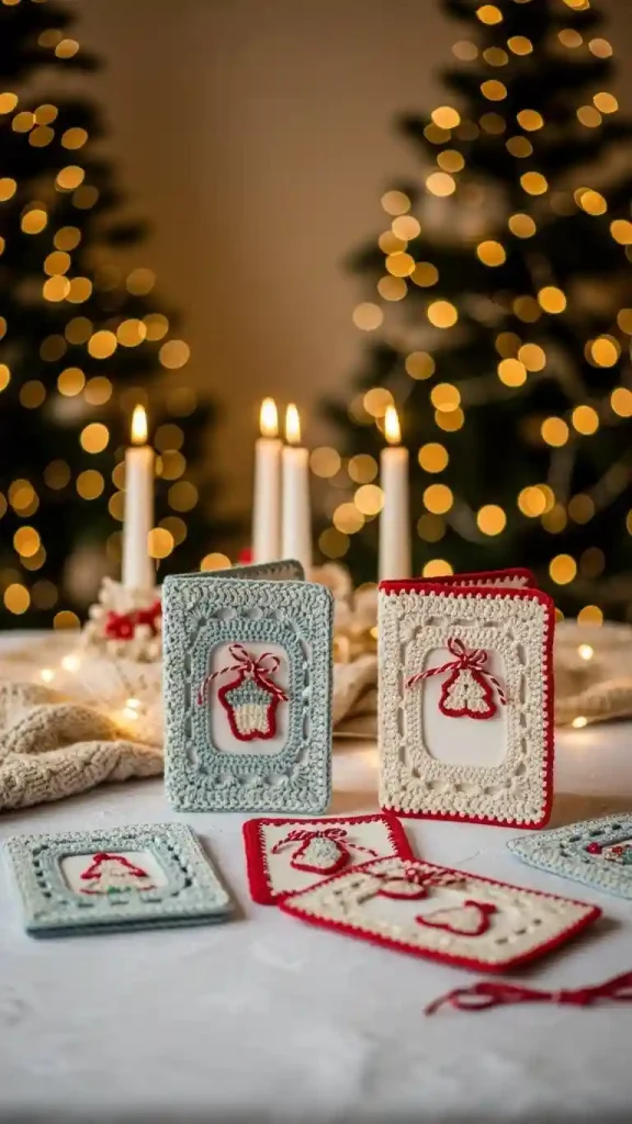 25 Christmas Crochet Home Decor | Handmade Ideas for a Festive Touch 25 Crochet Handmade Christmas Cards