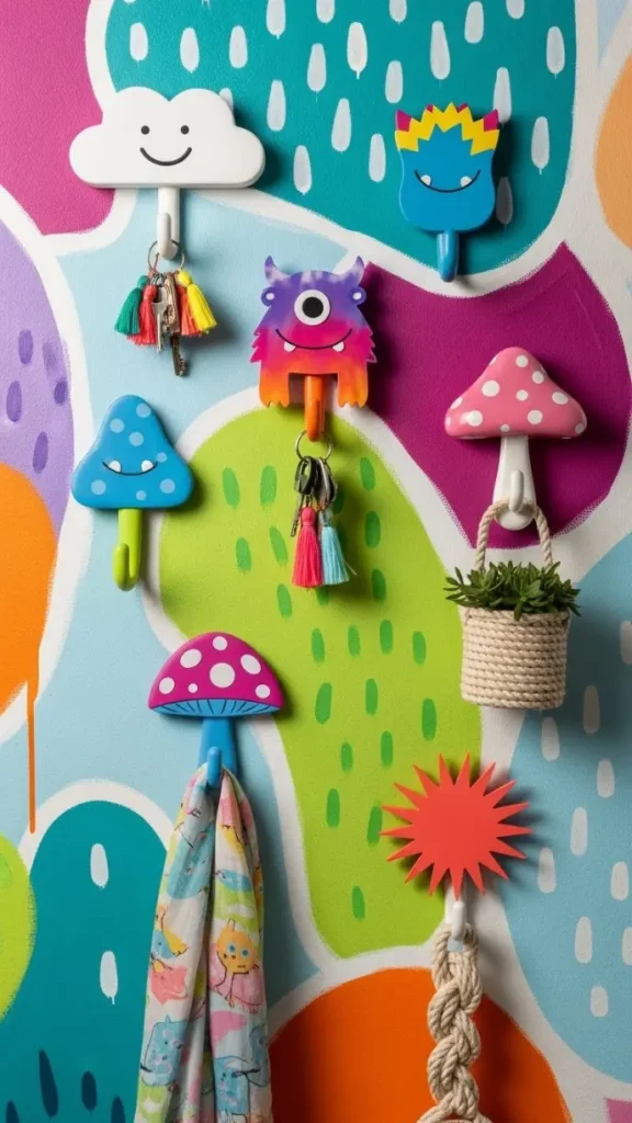 27 Fun DIY Ideas for Funky Home Decor to Transform Your Space 25 DIY Wall Hooks