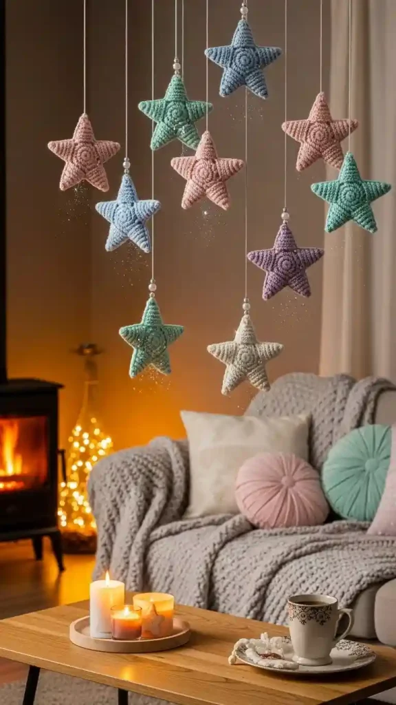 25 Christmas Crochet Home Decor | Handmade Ideas for a Festive Touch 26 Crochet Festive Hanging Stars