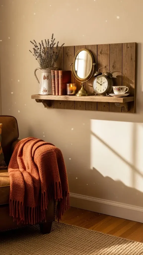 25 Thrifted Home Decor Amazon Ideas to Transform Your Space 26 Vintage Look Wall Shelves