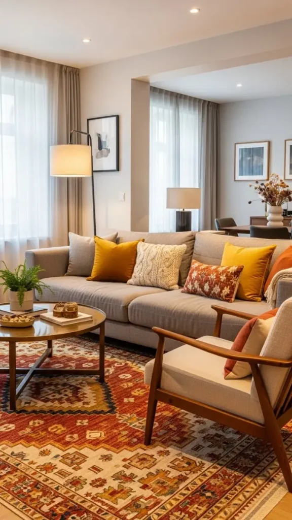 21 Cozy Colorful Home Decor | Ideas to Warm Up Your Home 4 Cozy Patterned Rugs