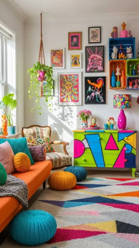 27 Funky Home Decor Interior Design Creative Ideas for a Stylish Space 4 DIY Painted Furniture