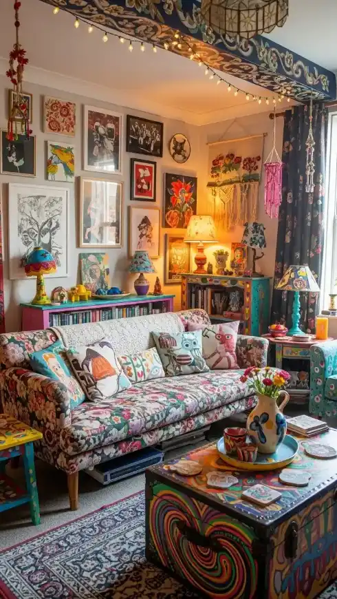 23 Eclectic Funky Home Decor Creative Ideas for a Stylish Space 4 DIY Painted Furniture