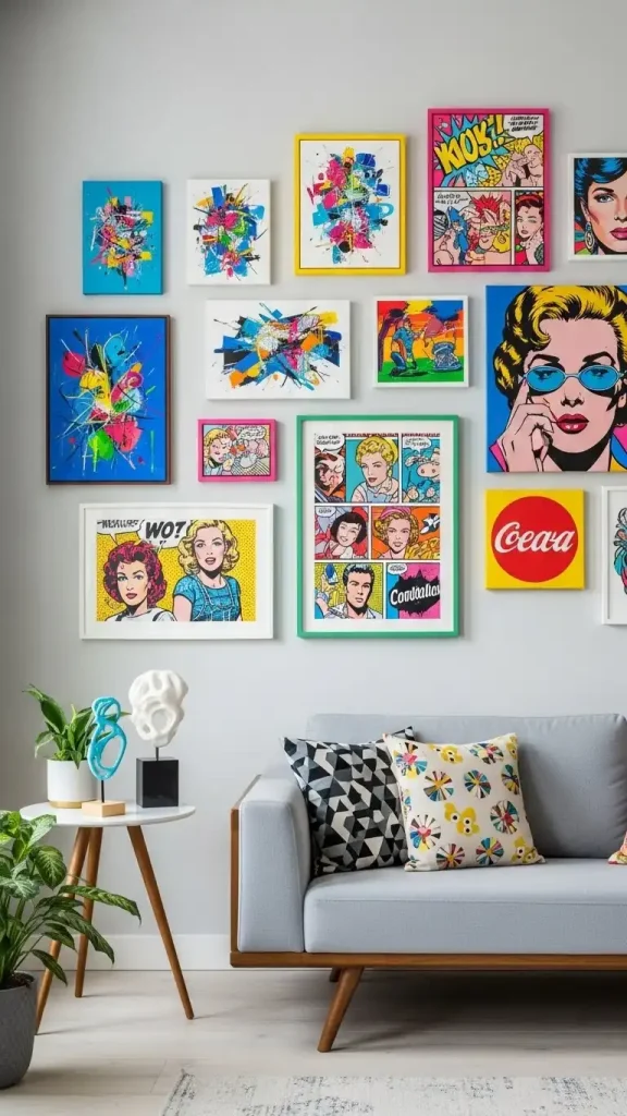 20 Funky Home Decor Ideas | Bold & Creative Ways to Transform Your Space 4 Quirky Wall Art