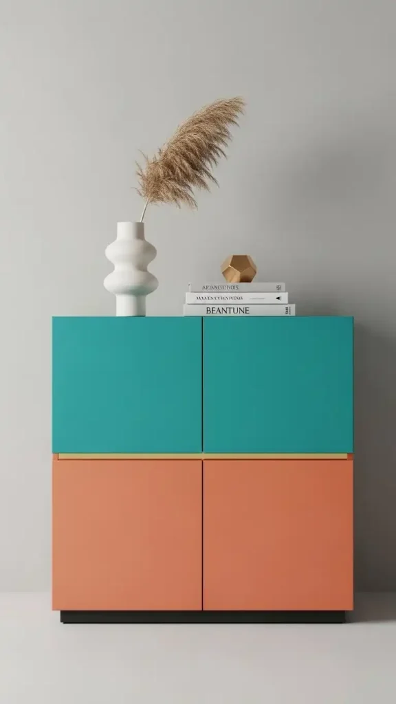 26 Colorful Palette Ideas for Funky Home Decor That Instantly Transform Your Home 4 Two-Tone Cabinets