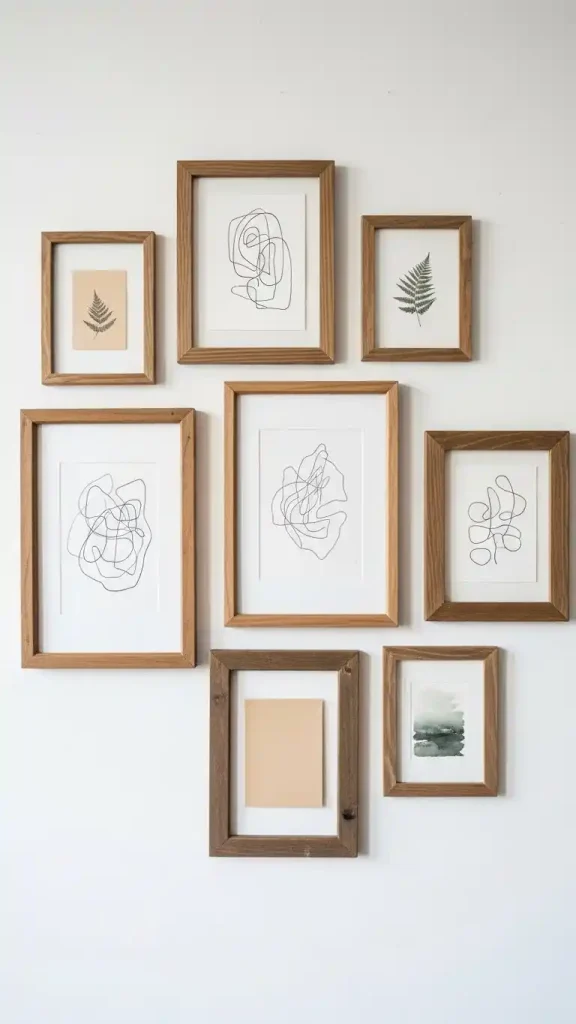 23 Simple Thrifted Home Decor Ideas for a Cozy & Stylish Home 4 Wooden Picture Frames