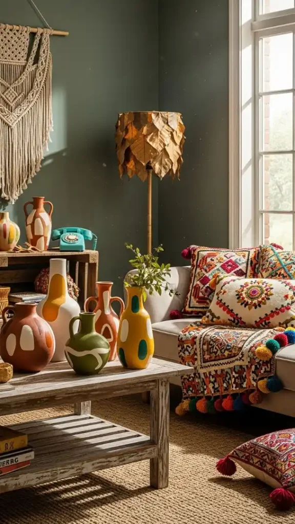 22 Earthy Funky Home Decor Creative Ideas for a Stylish and Natural Home 5 Clay Vases