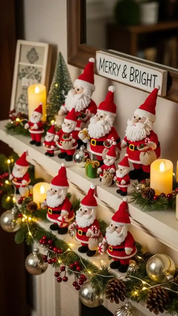 25 Christmas Crochet Home Decor | Handmade Ideas for a Festive Touch 5 Crochet Santa Claus Figurines
