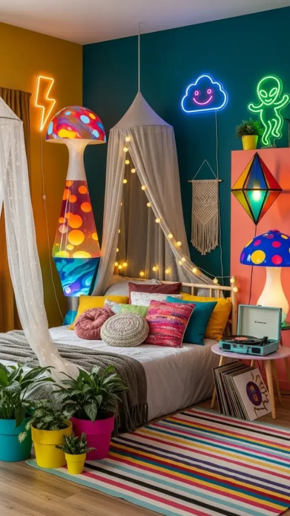 20 Funky Home Decor Bedroom | Creative Ideas to Brighten Your Sleep Space 5 Quirky Lamps & Lighting