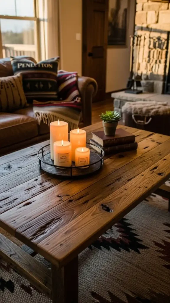 18 Thrifted Home Decor Western Ideas to Style Your Home 5 Rustic Wooden Coffee Table