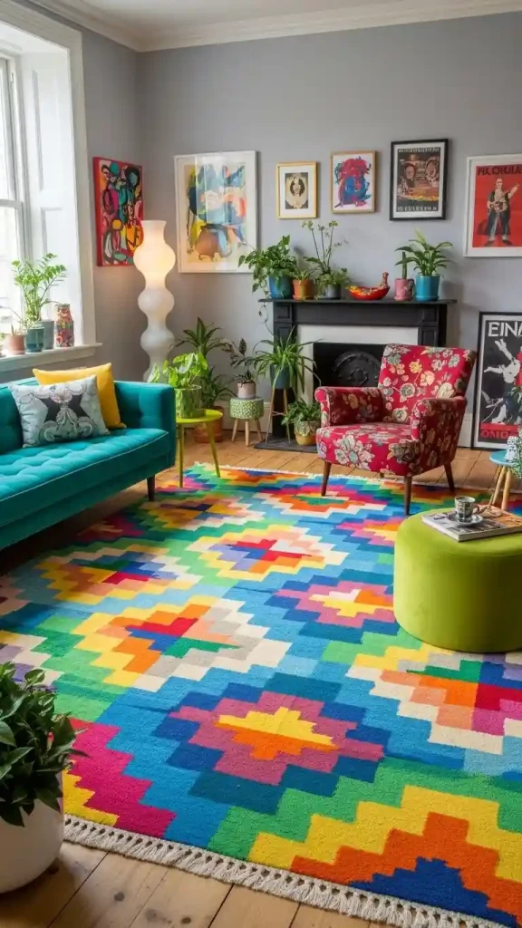 18 Funky Home Decor Pieces to Add Personality & Style 6 Patterned Rugs