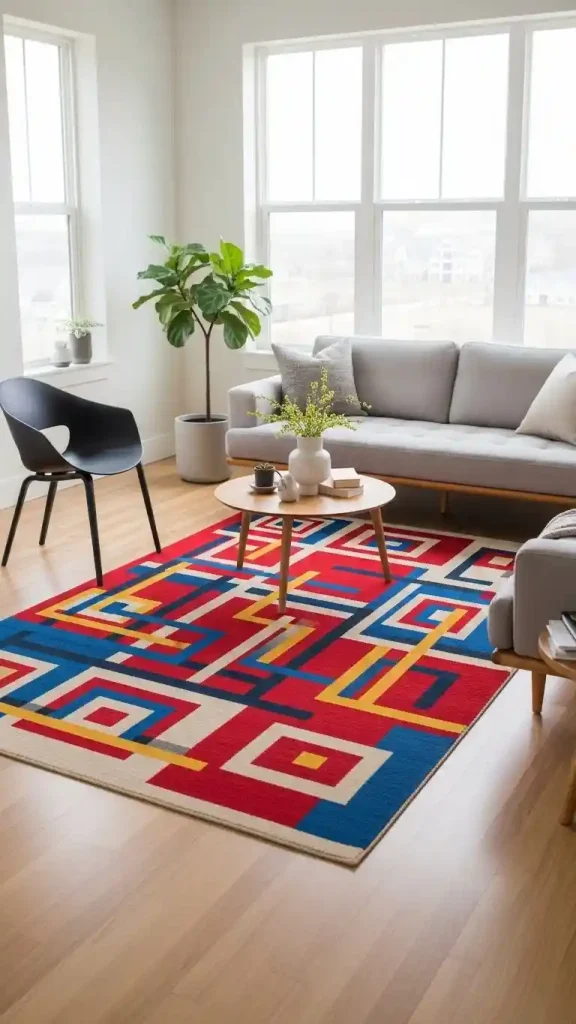 23 Primary Color Home Decor | Creative Ideas to Brighten Your Space 6 Red, Blue, and Yellow Rugs