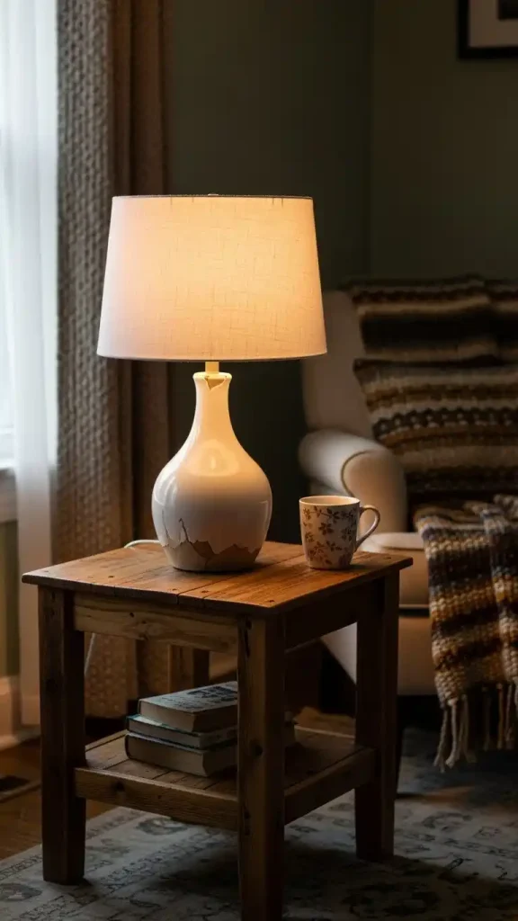 23 Simple Thrifted Home Decor Ideas for a Cozy & Stylish Home 7 Ceramic Table Lamps