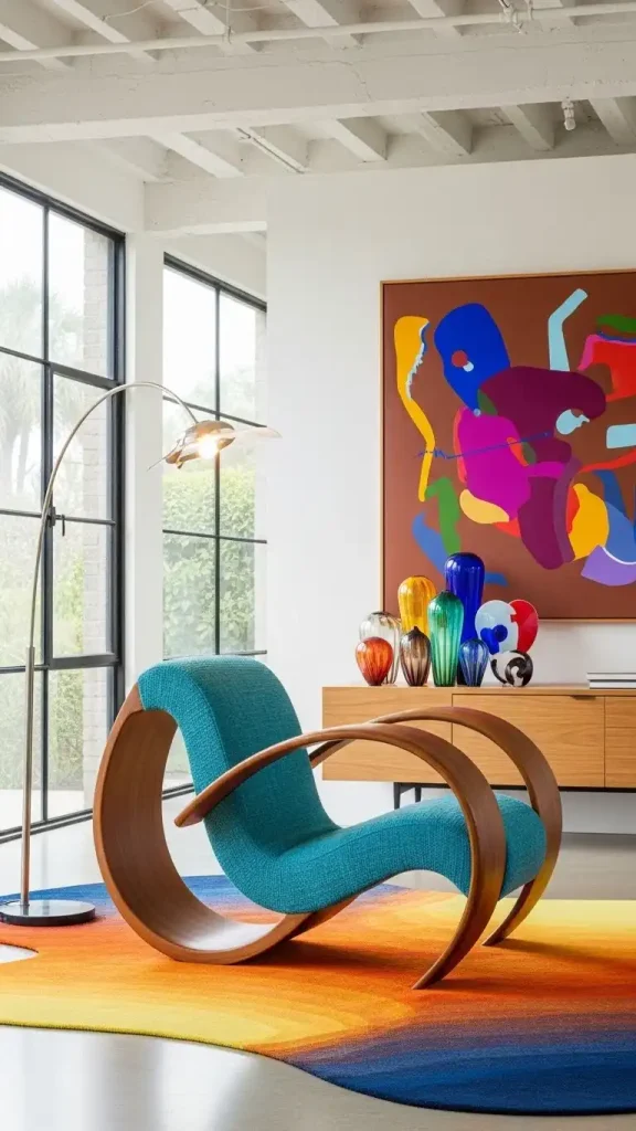 23 Unique Furniture Ideas for Funky Home Decor That Stand Out 7 Curved or Sculptural Chairs