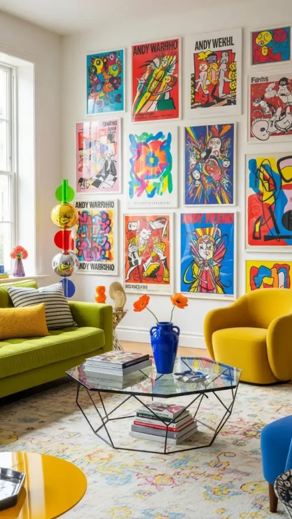 27 Funky Colorful Home Decor | Ideas to Brighten Your Space 7 Funky Wall Art & Posters