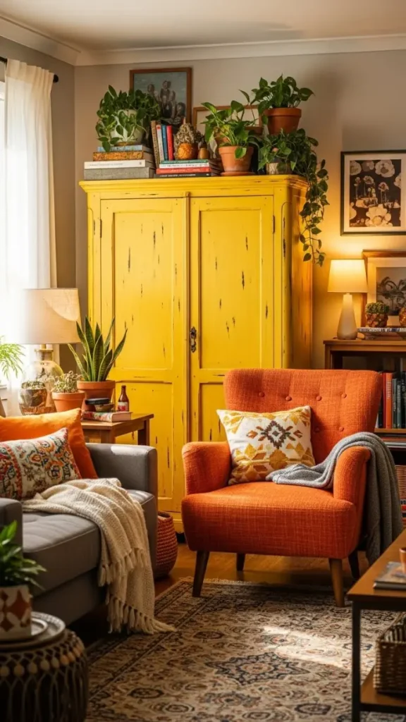 21 Cozy Colorful Home Decor | Ideas to Warm Up Your Home 7 Painted Furniture for a Cozy Touch