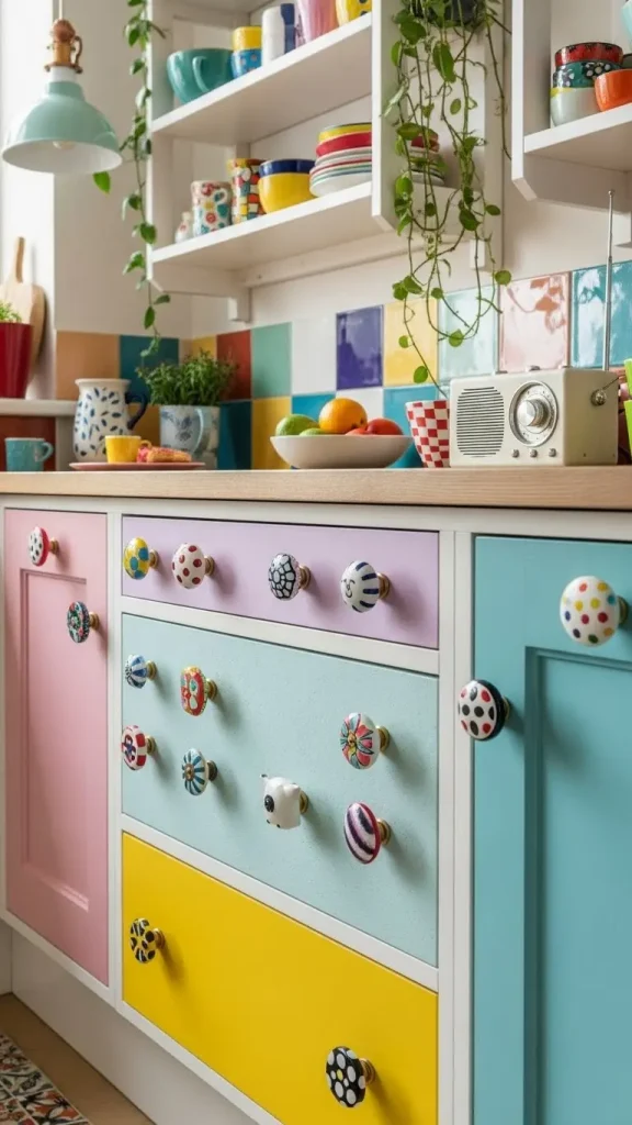 21 Funky Home Decor Kitchen Ideas That Transform Your Cooking Space 7 Quirky Cabinet Handles