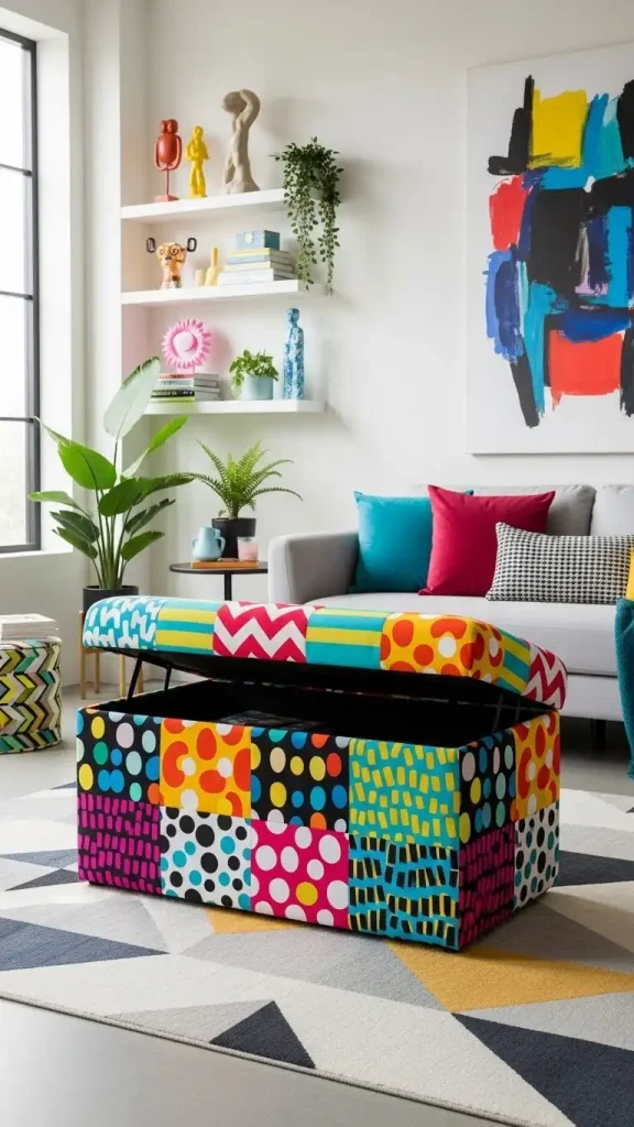 20 Creative Storage Ideas for Funky Home Decor to Make Your Home Bold & Organized 7 Quirky Storage Ottomans