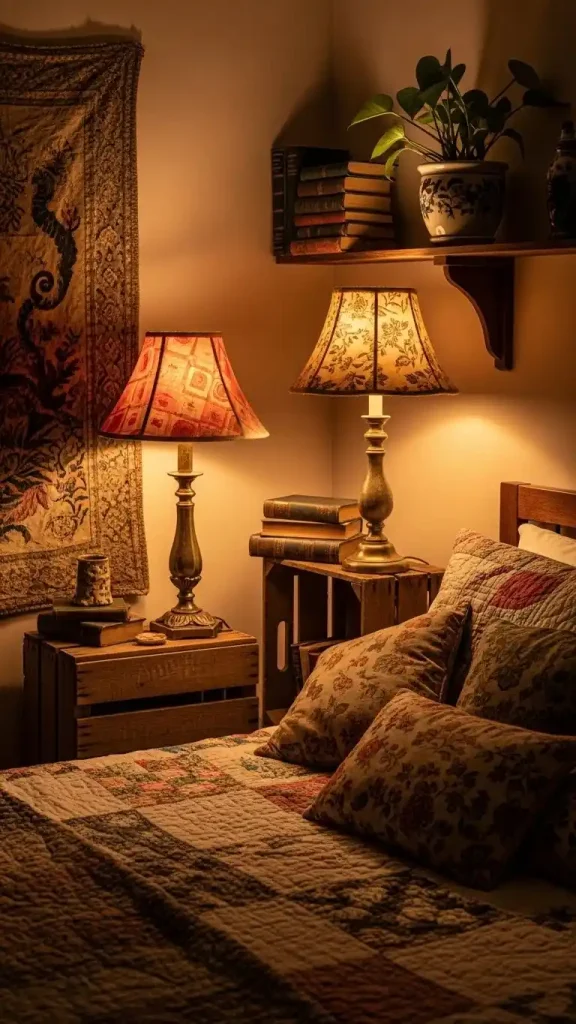 23 Thrifted Home Decor Bedroom | Create a Cozy, Vintage-Inspired Space 7 Thrifted Lamps and Soft Lighting