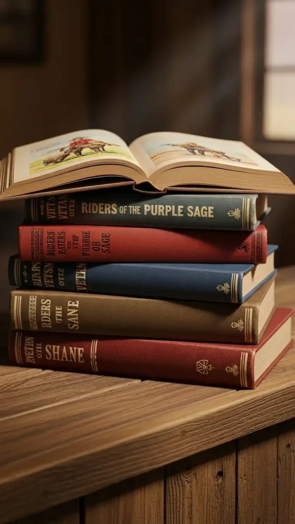 18 Thrifted Home Decor Western Ideas to Style Your Home 7 Vintage Western Books