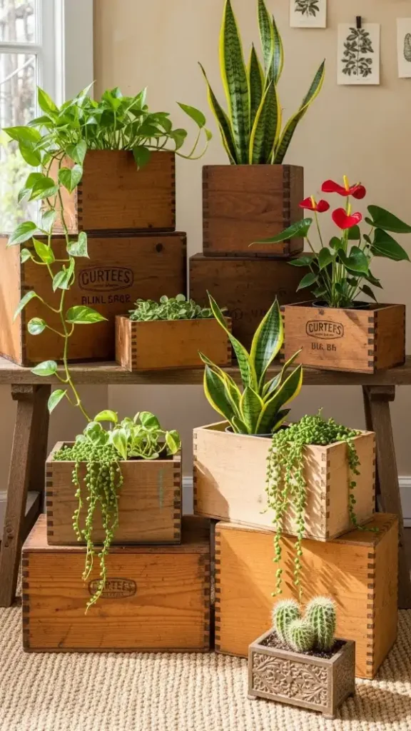 19 Thrifted Home Decor DIY Ideas to Personalize Your Home 8 DIY Planter Boxes