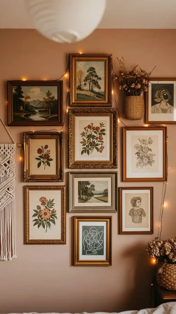 23 Thrifted Home Decor Bedroom | Create a Cozy, Vintage-Inspired Space 8 Framed Thrifted Art Pieces