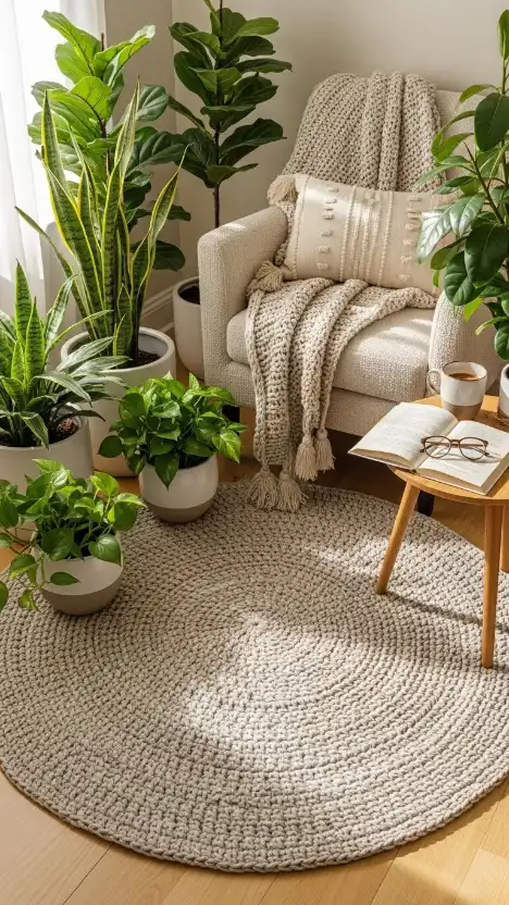 23 Filet Crochet Home Decor Ideas to Beautify Your Stylish Living Spaces 8 Hafilet Crochet Rugs