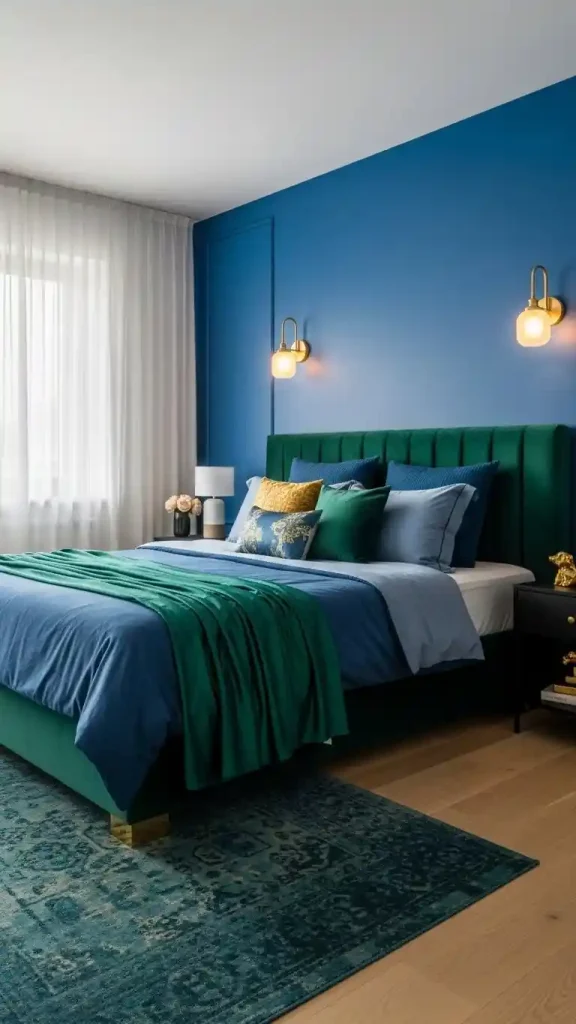 22 Bold Color Home Decor Ideas | Transform Your Space with Vibrant Style 8 Jewel-Tone Bedroom Decor