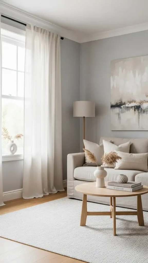 21 Neutral Color Home Decor Ideas to Create a Calm and Stylish Space 8 Neutral Linen Curtains for Soft Light